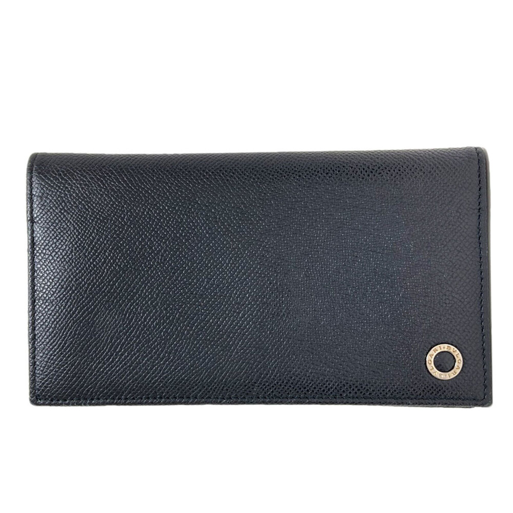 BVLGARI Long Wallet Leather Men's